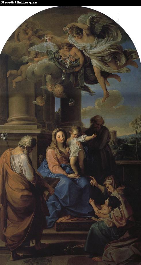 Pompeo Batoni Holy Family with St. Elizabeth, Zechariah, and the infant St. John the Baptist